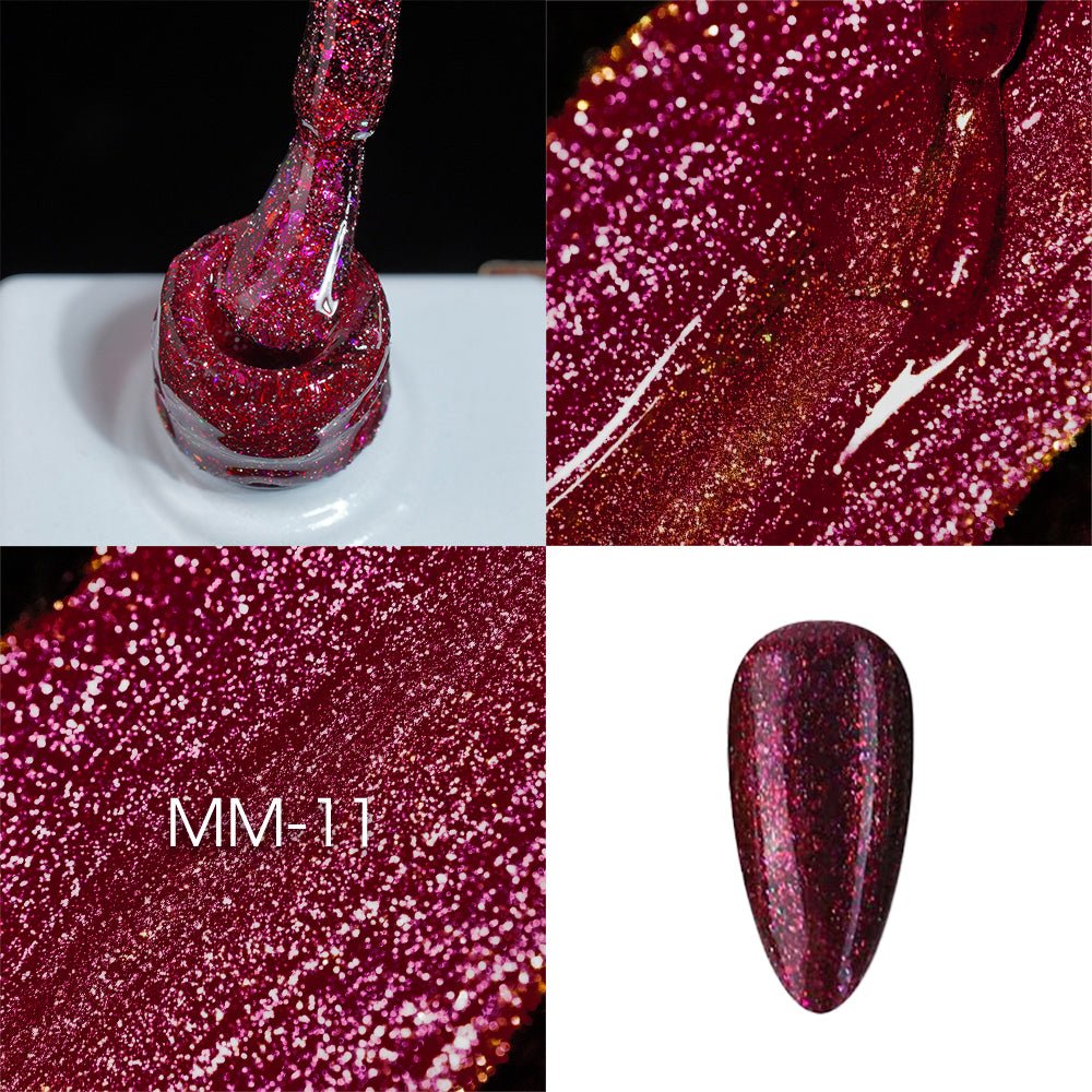 LAVIS MM11 - Gel Polish 0.5oz - Mermaid Lagoon Glitter Collection - DTK Nail Supply