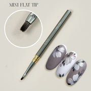 LAVIS Nail Art Brush Mini Flat Tip - DTK Nail Supply