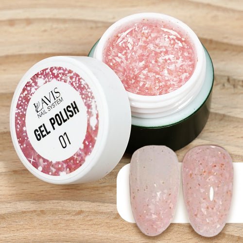 LAVIS Nail Art Glitter - Gel Polish 01 - DTK Nail Supply