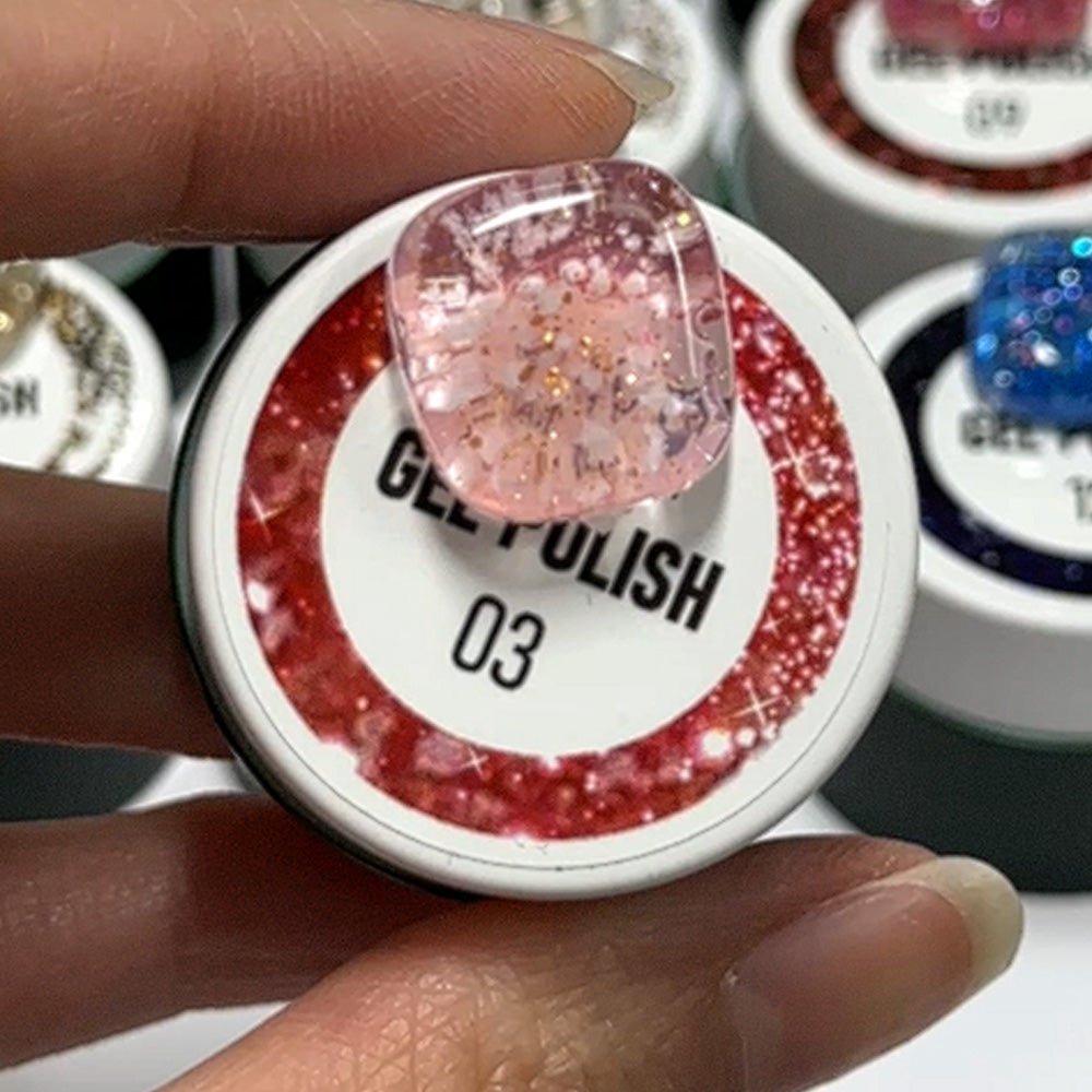 LAVIS Nail Art Glitter - Gel Polish 03 - DTK Nail Supply