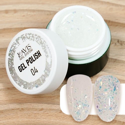LAVIS Nail Art Glitter - Gel Polish 04 - DTK Nail Supply