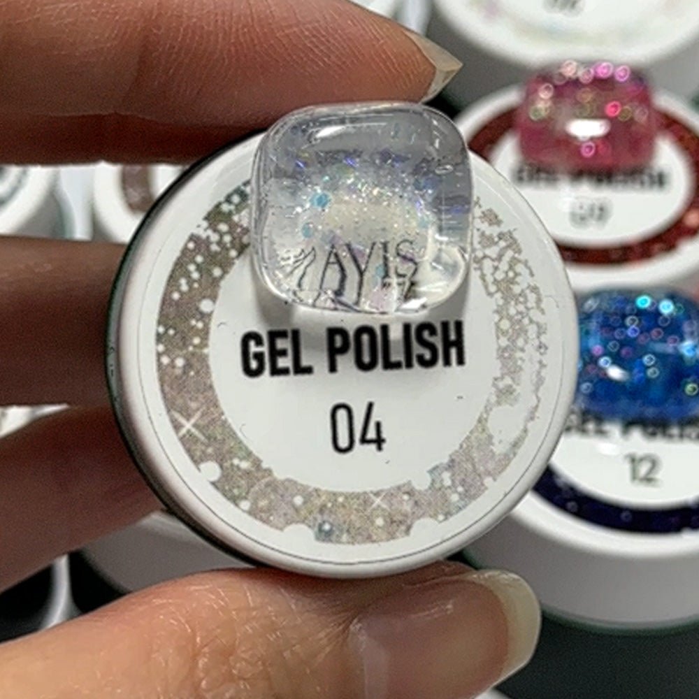 LAVIS Nail Art Glitter - Gel Polish 04 - DTK Nail Supply
