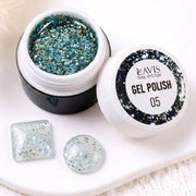 LAVIS Nail Art Glitter Gel Polish — 05 Shimmer Accent Nail Art Gel - DTK Nail Supply