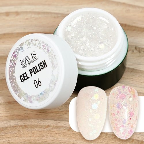 LAVIS Nail Art Glitter - Gel Polish 06 - DTK Nail Supply