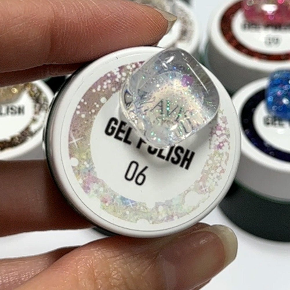 LAVIS Nail Art Glitter - Gel Polish 06 - DTK Nail Supply