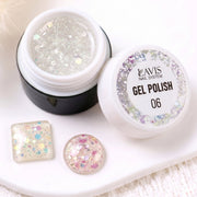 LAVIS Nail Art Glitter Gel Polish — 06 Shimmer Accent Nail Art Gel - DTK Nail Supply