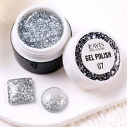 LAVIS Nail Art Glitter Gel Polish — 07 Shimmer Accent Nail Art Gel - DTK Nail Supply