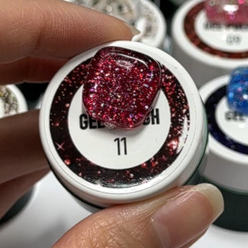 LAVIS Nail Art Glitter - Gel Polish 11 - DTK Nail Supply