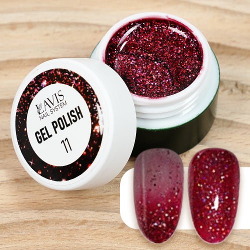 LAVIS Nail Art Glitter - Gel Polish 11 - DTK Nail Supply