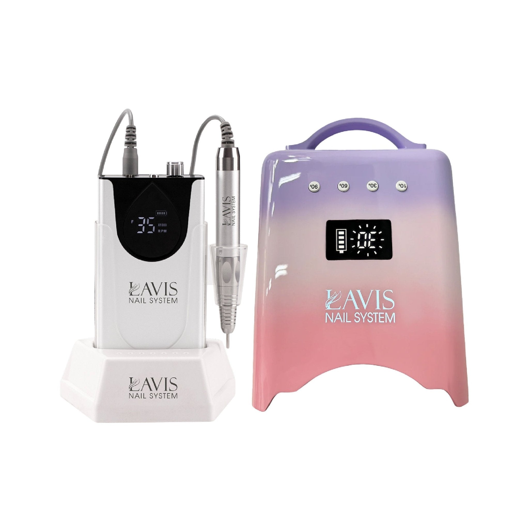LAVIS Nail Drill + UV/LED Nail Lamps - FG - DTK Nail Supply