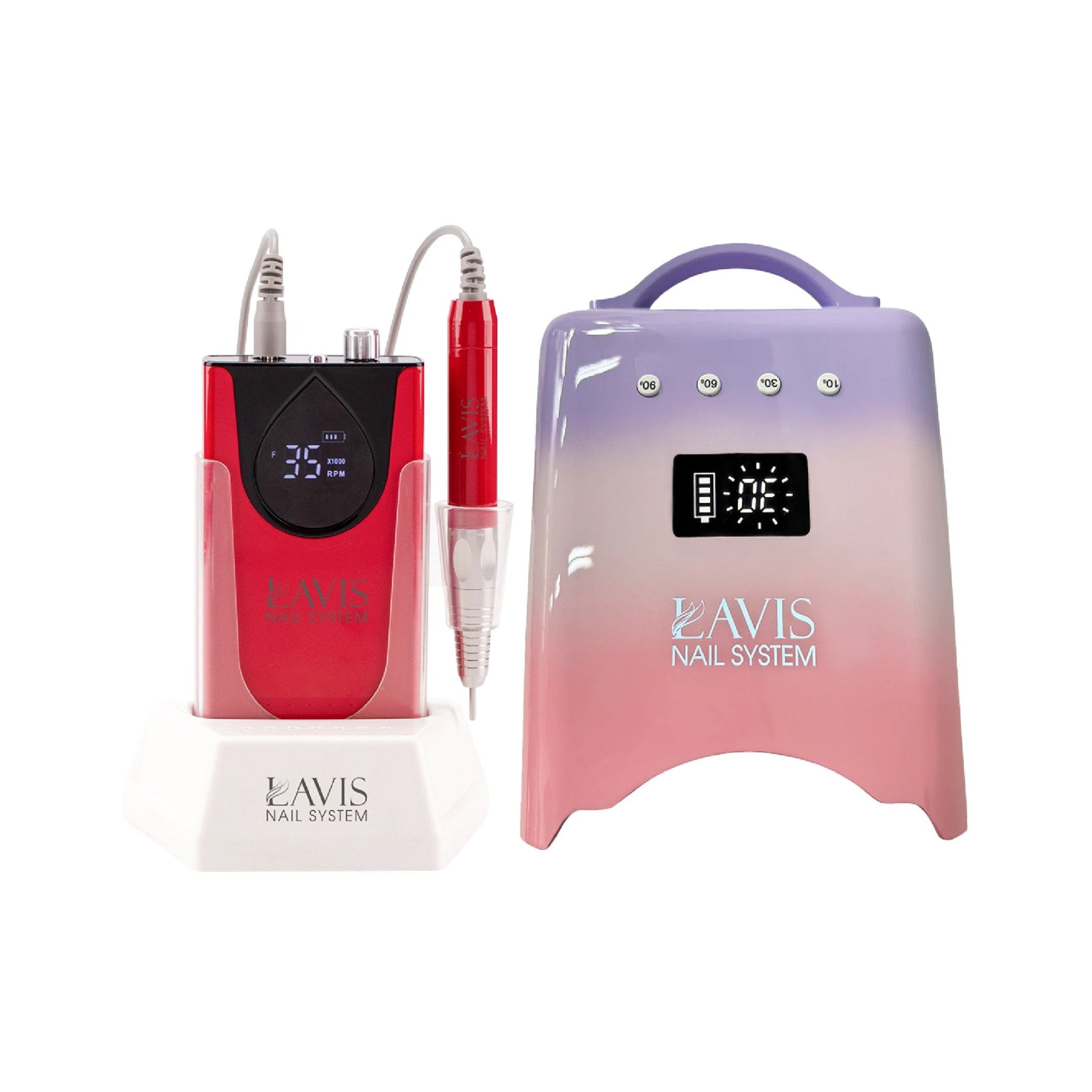 LAVIS Nail Drill + UV/LED Nail Lamps - FG - DTK Nail Supply