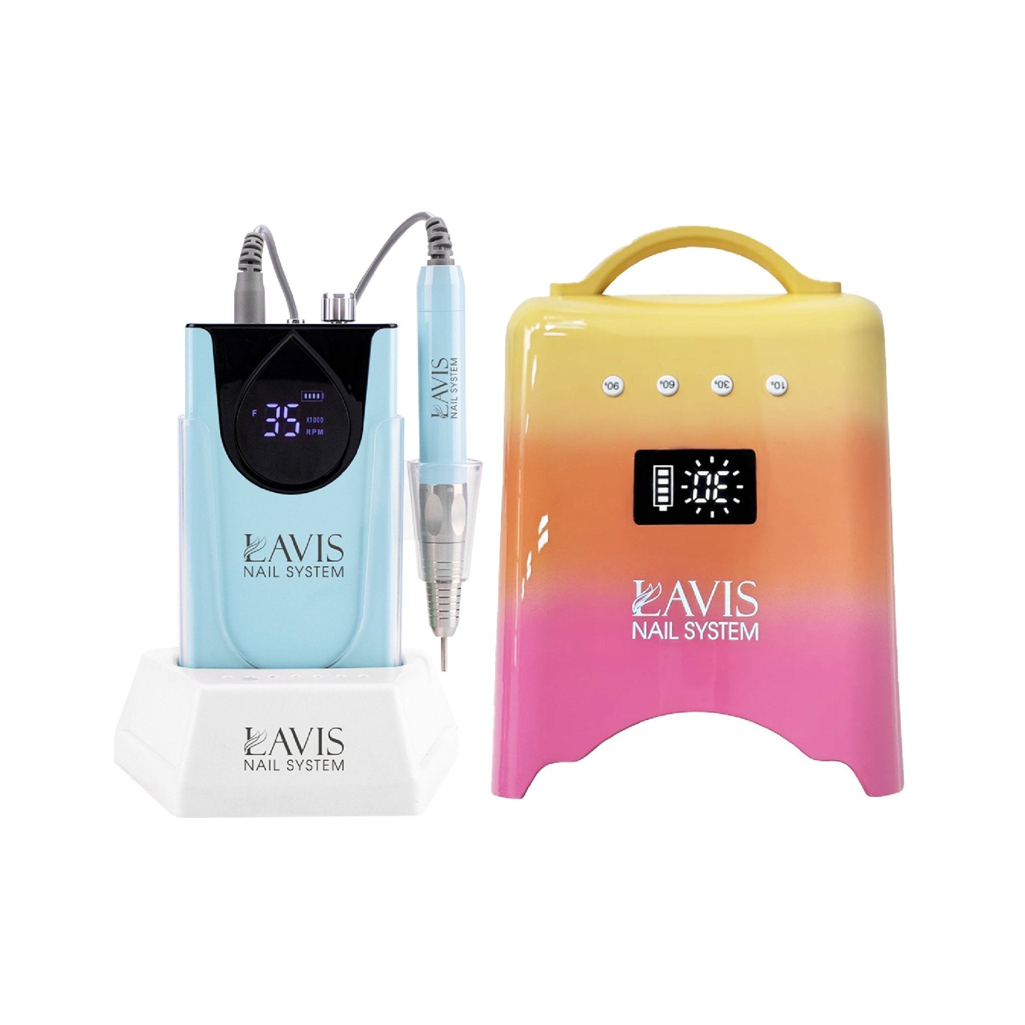 LAVIS Nail Drill + UV/LED Nail Lamps - FG - DTK Nail Supply