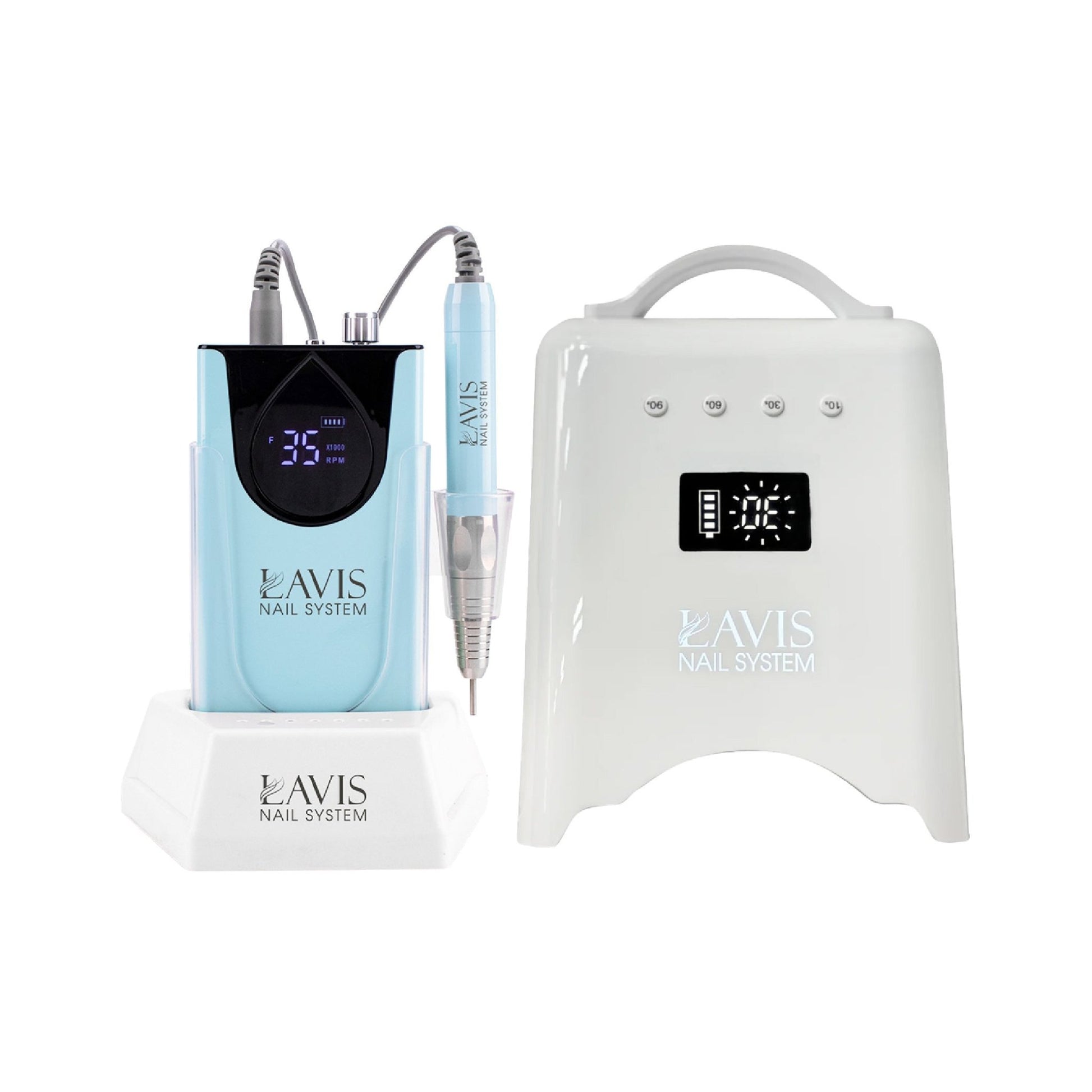 LAVIS Nail Drill + UV/LED Nail Lamps - FG - DTK Nail Supply