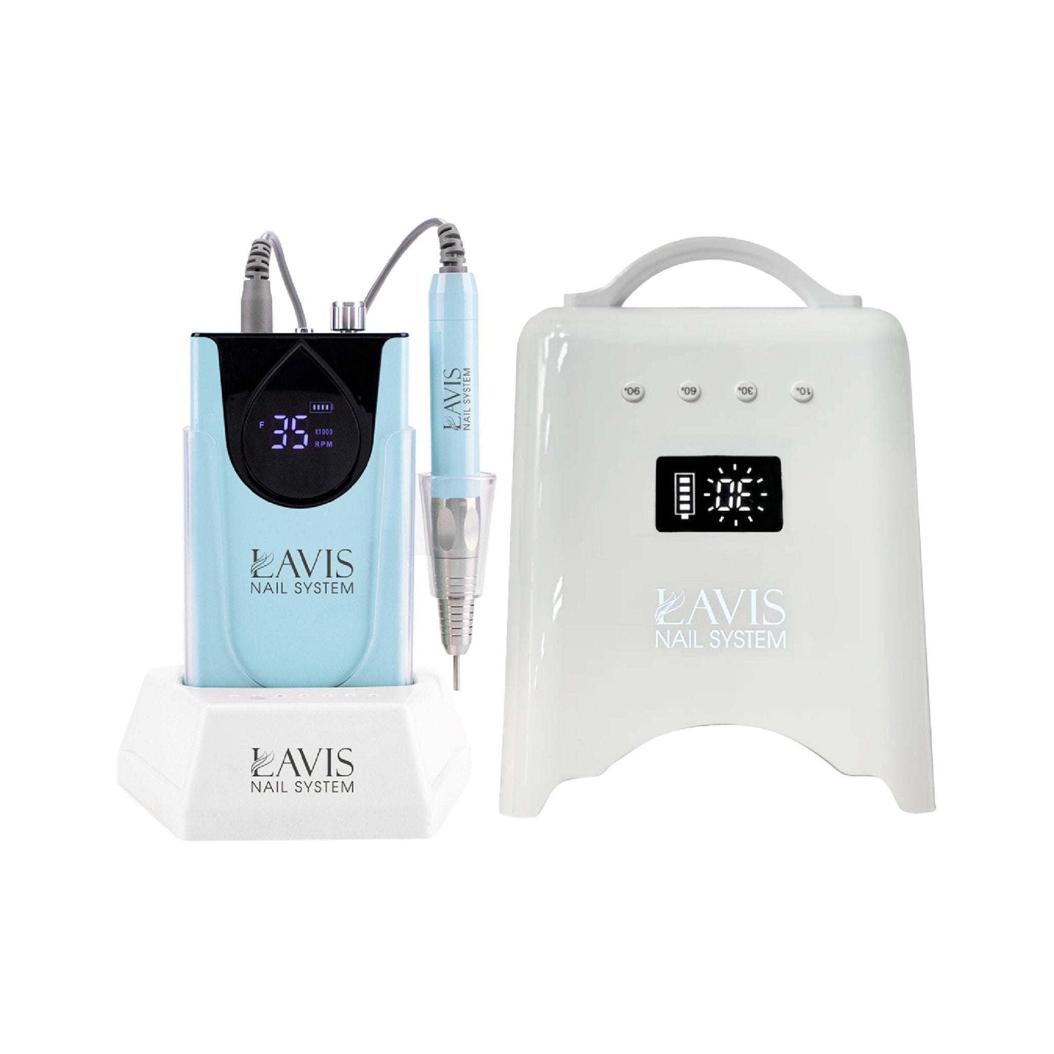 LAVIS Nail Drill + UV/LED Nail Lamps - FG - DTK Nail Supply