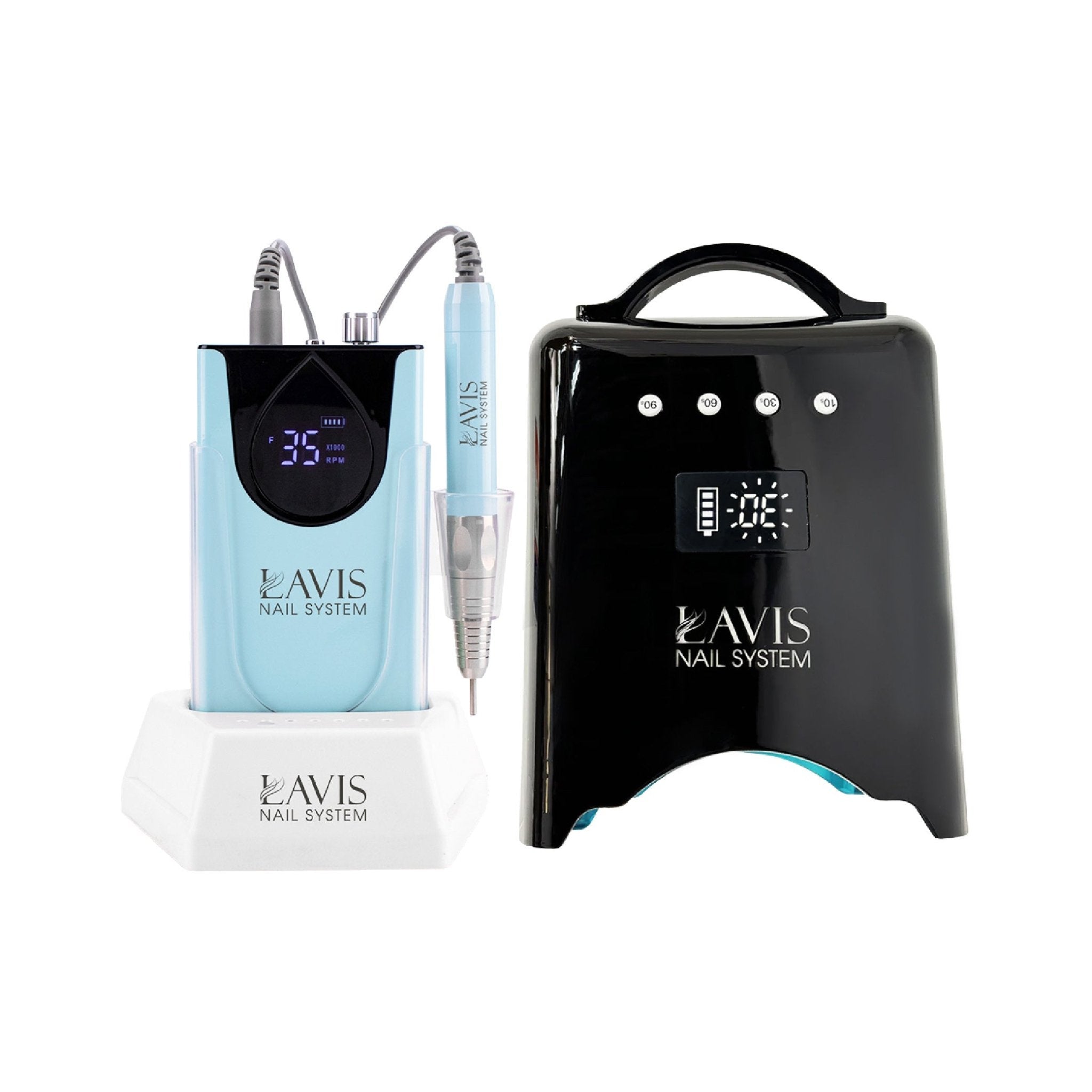 LAVIS Nail Drill + UV/LED Nail Lamps - FG - DTK Nail Supply