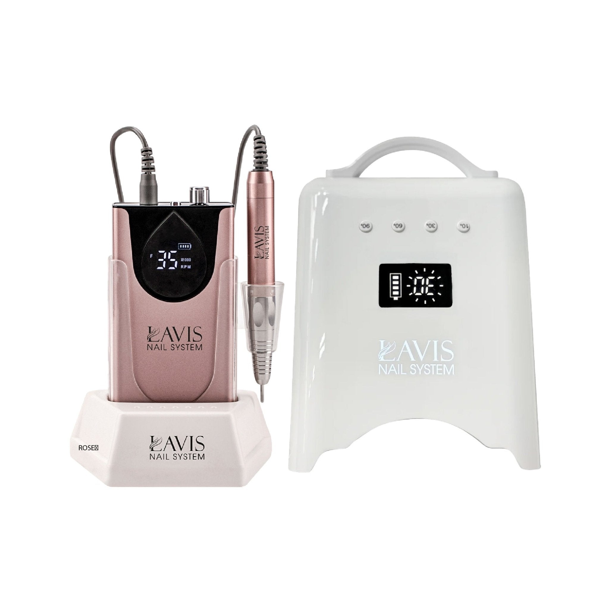 LAVIS Nail Drill + UV/LED Nail Lamps - FG - DTK Nail Supply