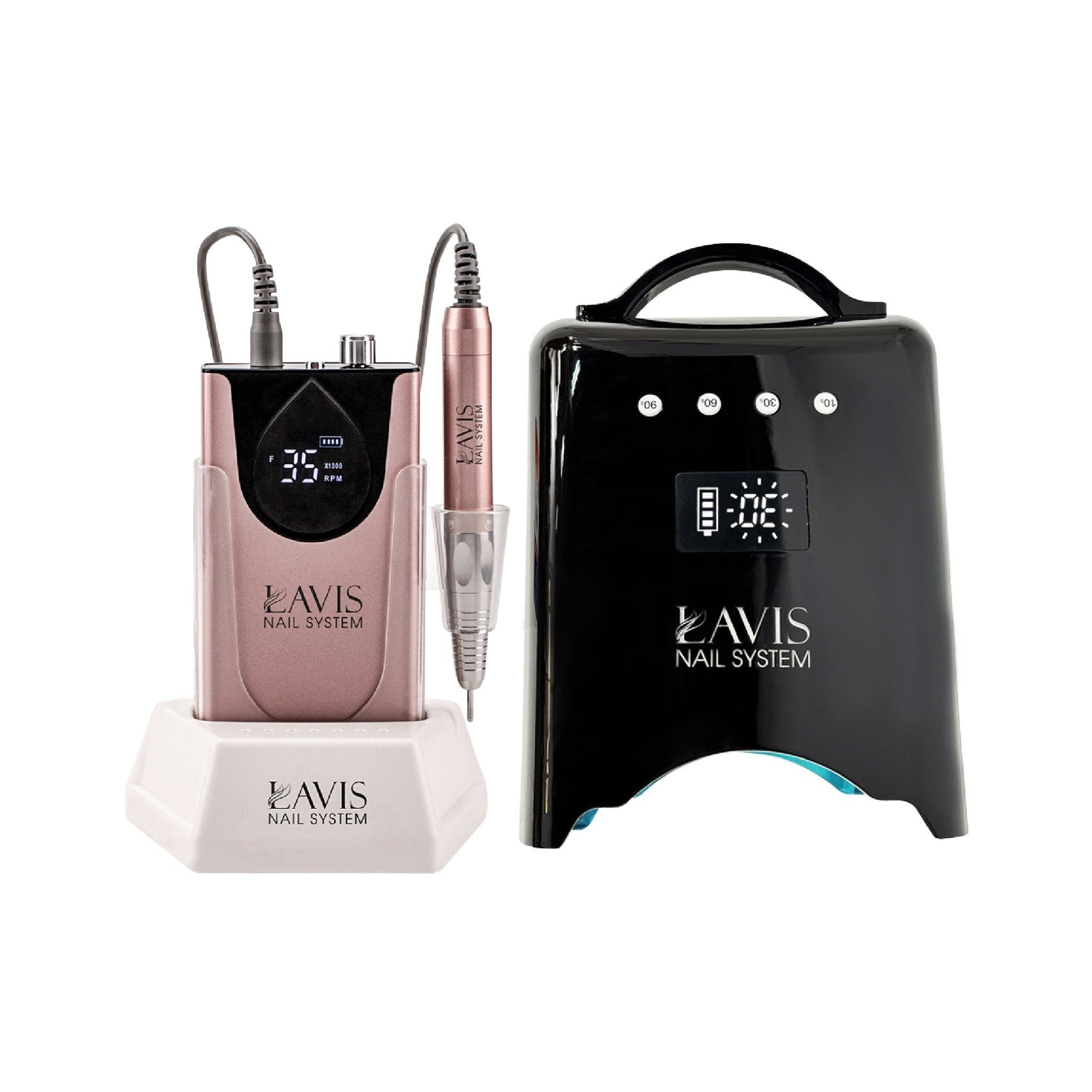 LAVIS Nail Drill + UV/LED Nail Lamps - FG - DTK Nail Supply