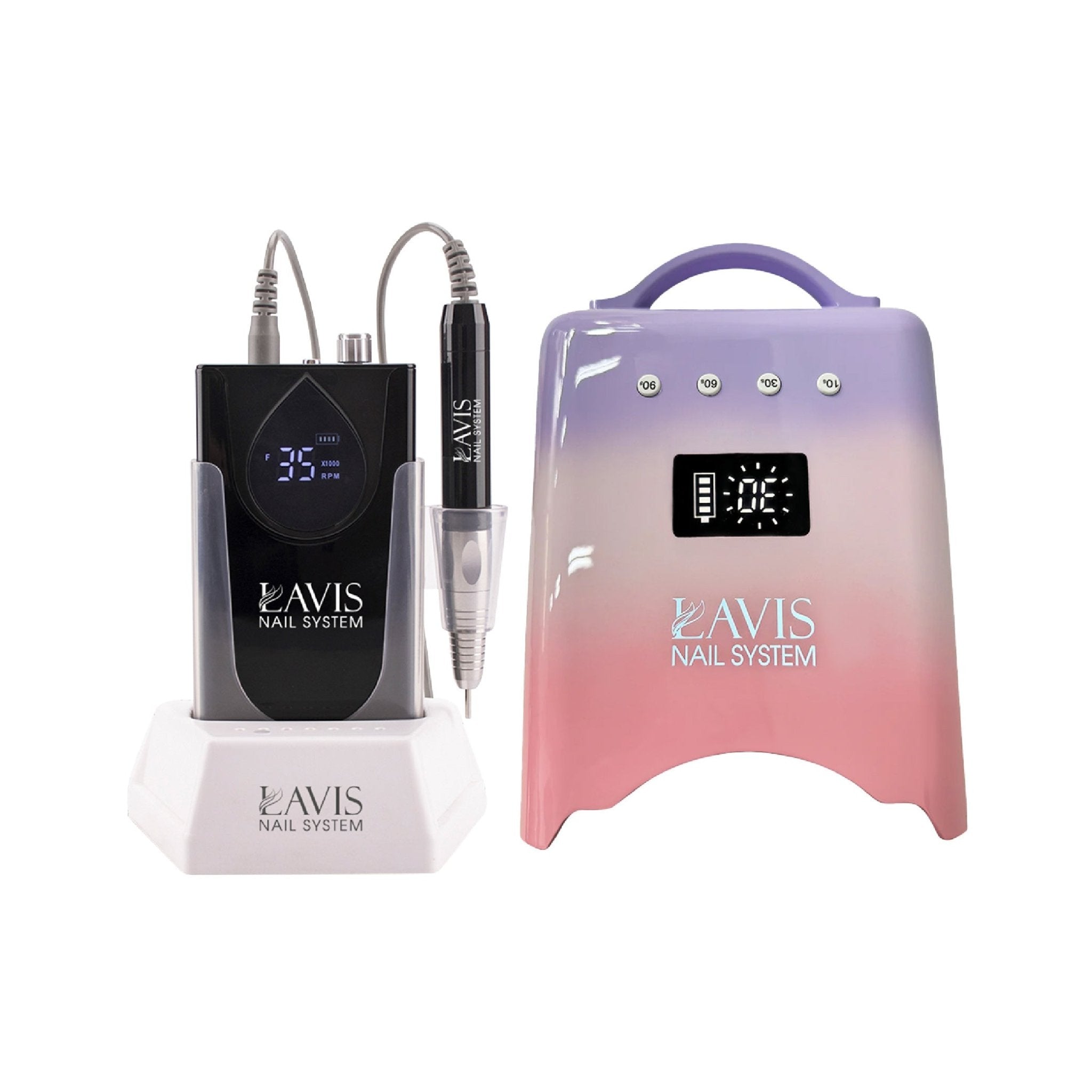 LAVIS Nail Drill + UV/LED Nail Lamps - FG - DTK Nail Supply