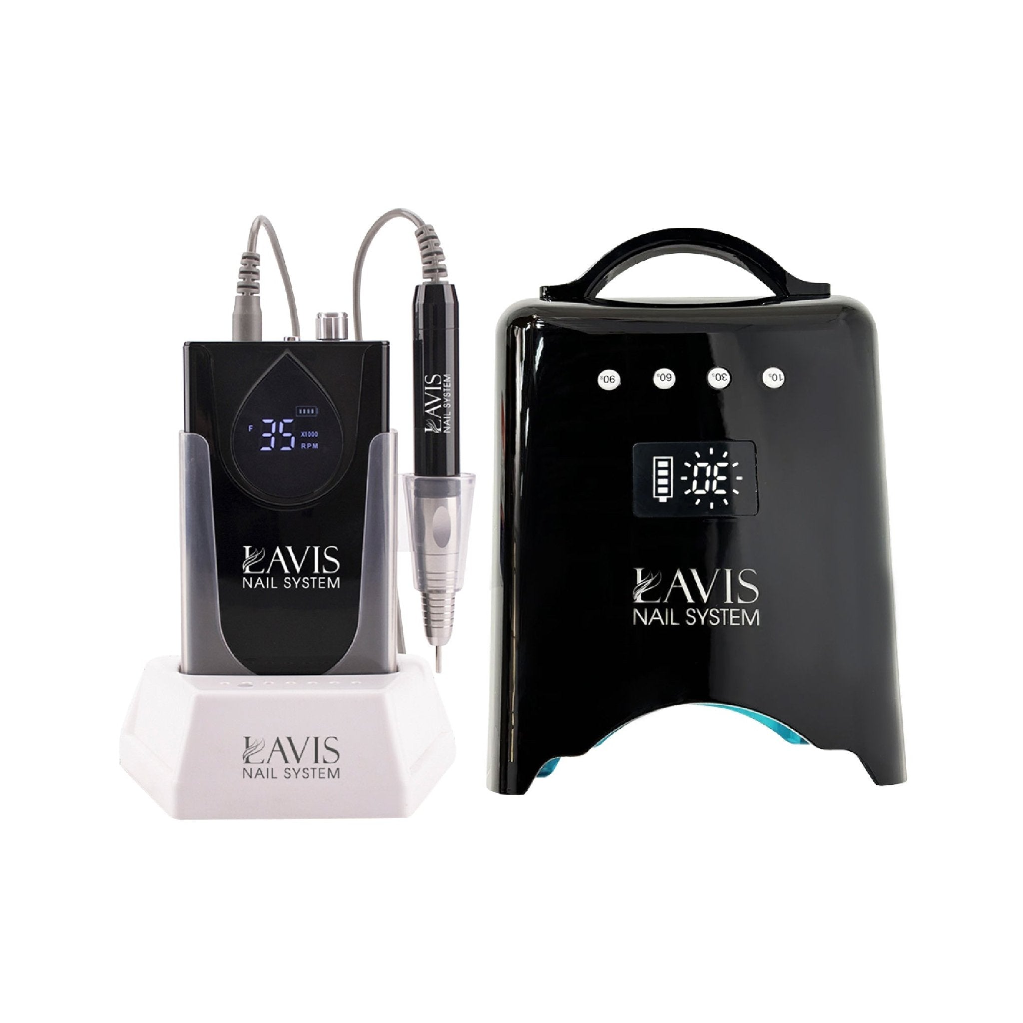 LAVIS Nail Drill + UV/LED Nail Lamps - FG - DTK Nail Supply