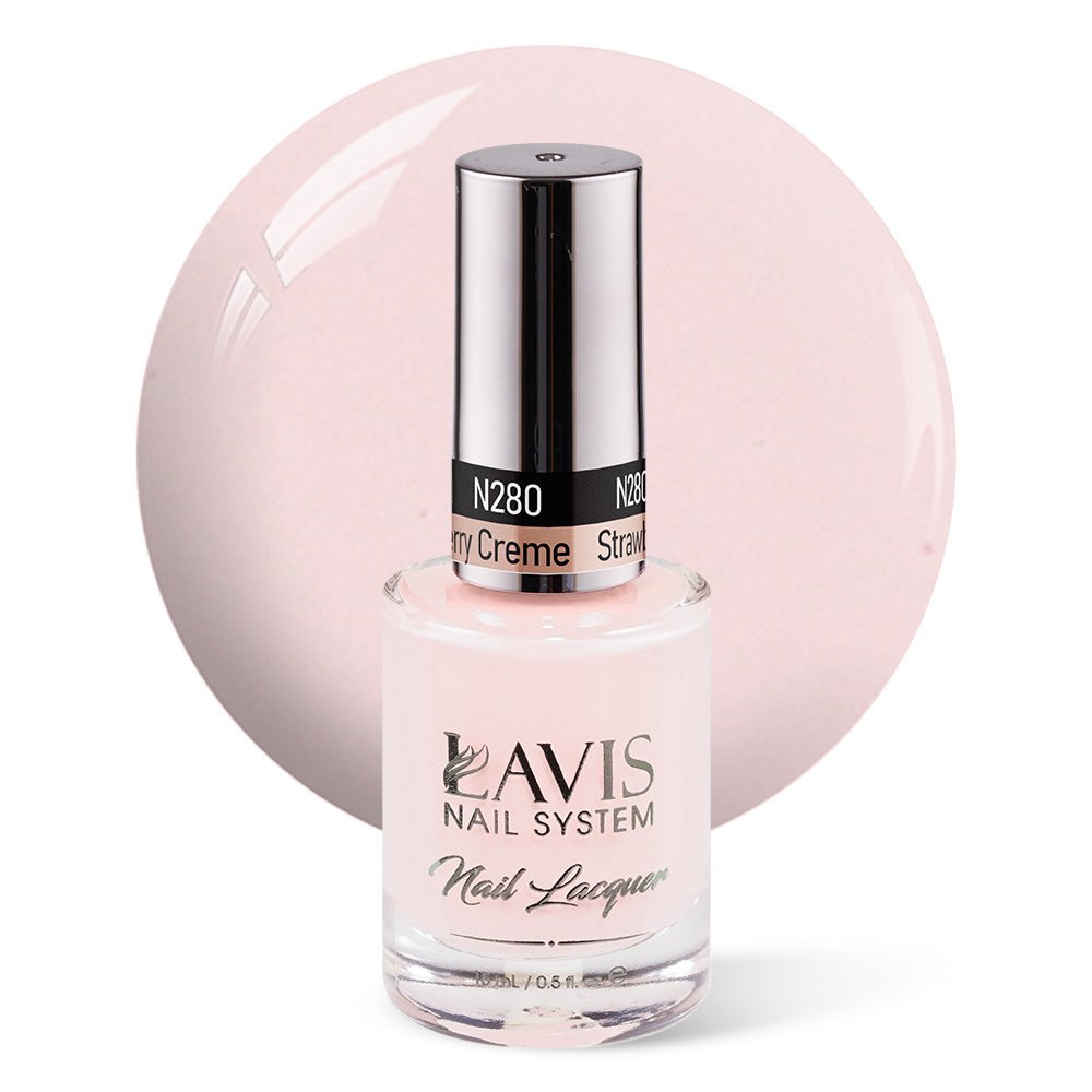 LAVIS Nail Lacquer - 280 Strawberry Creme - DTK Nail Supply