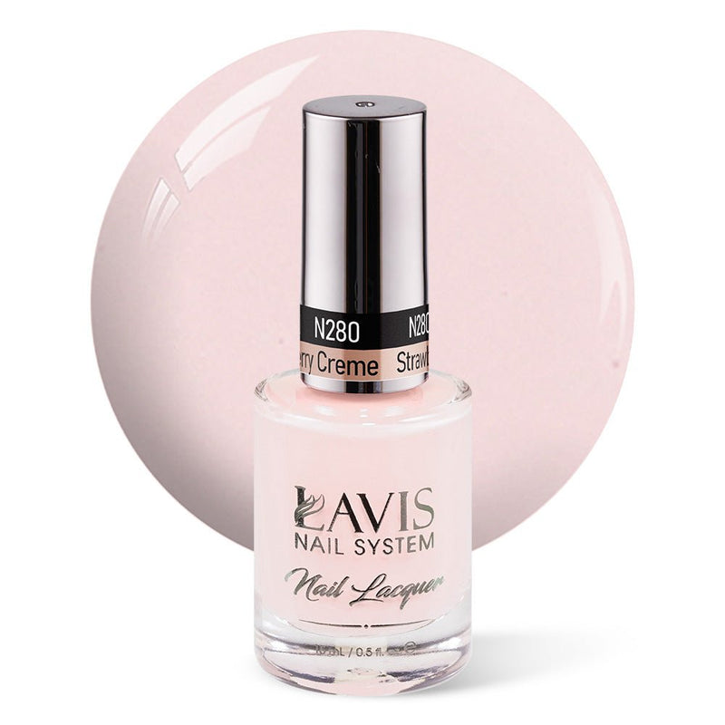 LAVIS Nail Lacquer - 280 Strawberry Creme - DTK Nail Supply