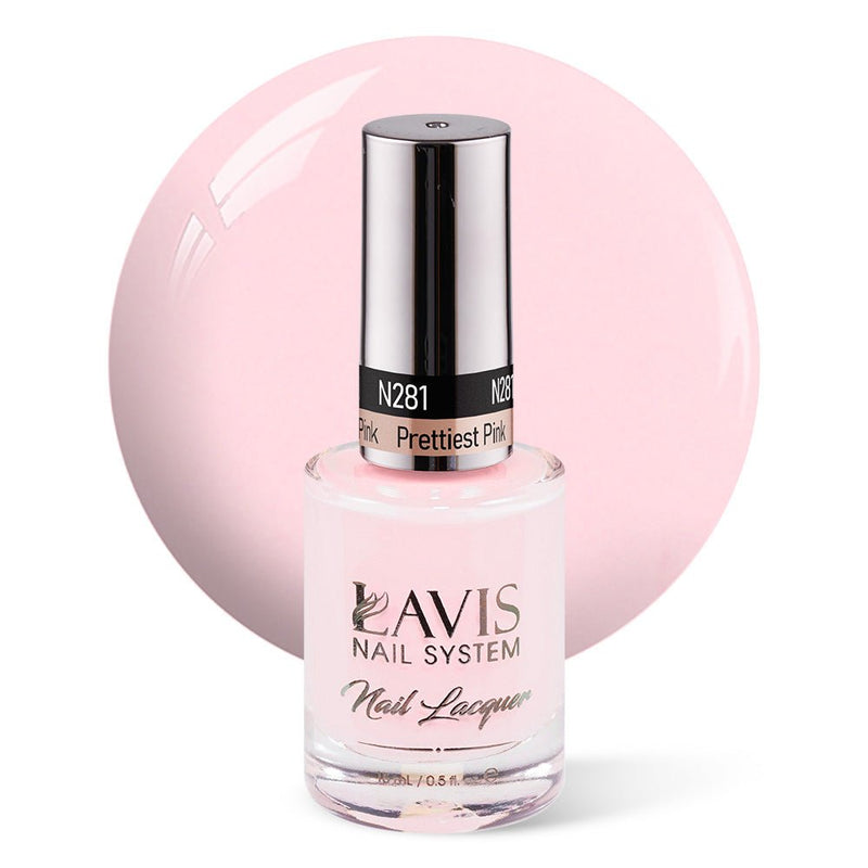 LAVIS Nail Lacquer - 281 Prettiest Pink - DTK Nail Supply