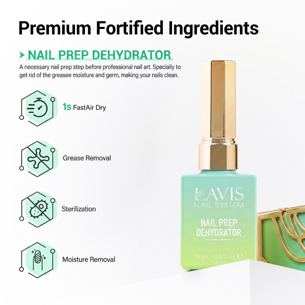 LAVIS Nail Prep Dehydrator - 0.5 oz - DTK Nail Supply
