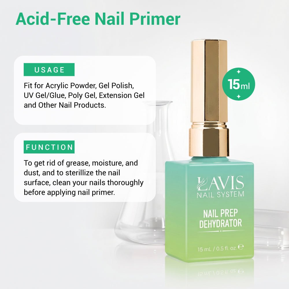 LAVIS Nail Prep Dehydrator - 0.5 oz - DTK Nail Supply