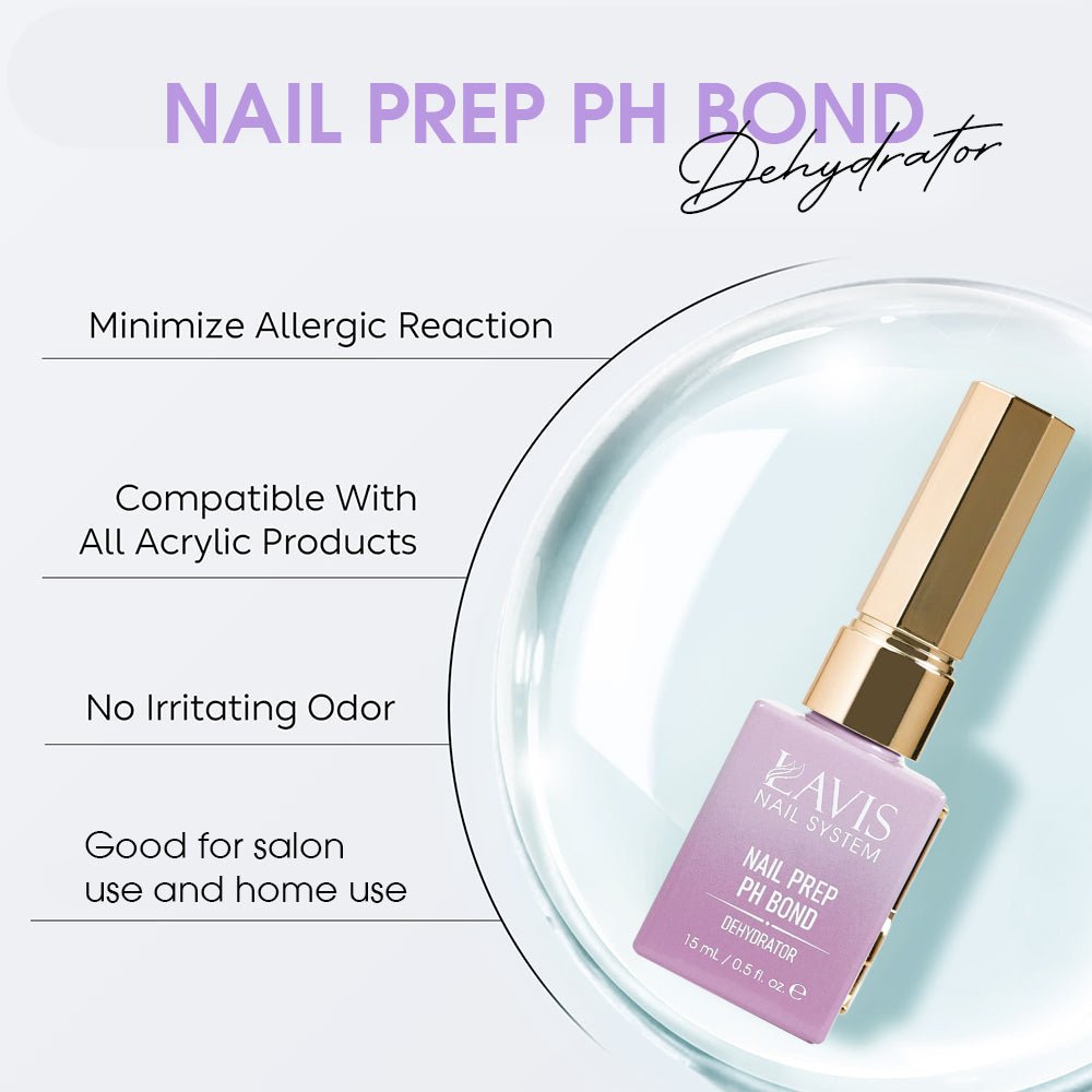 LAVIS Nail Prep PH Bond - 0.5 oz - DTK Nail Supply
