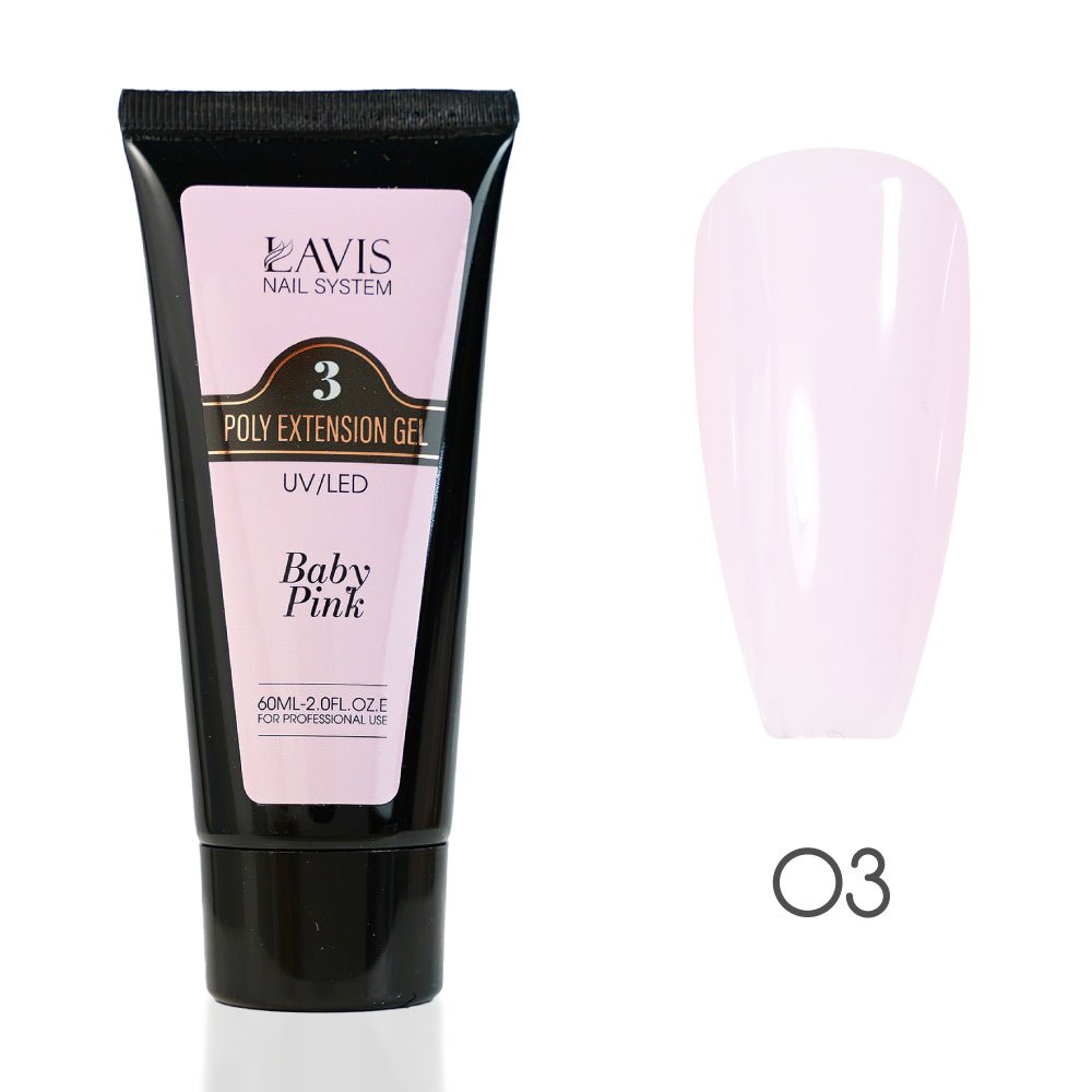 LAVIS - New Poly Extension Gel UV/LED 60ml - DTK Nail Supply