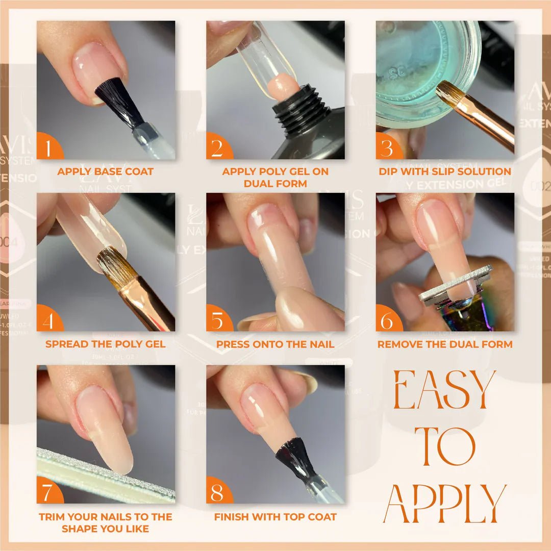 LAVIS NON STICKY NAIL EXTENSION POLY GEL 02 - DTK Nail Supply