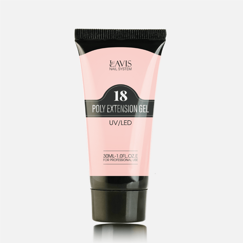 LAVIS NON STICKY NAIL EXTENSION POLY GEL 18