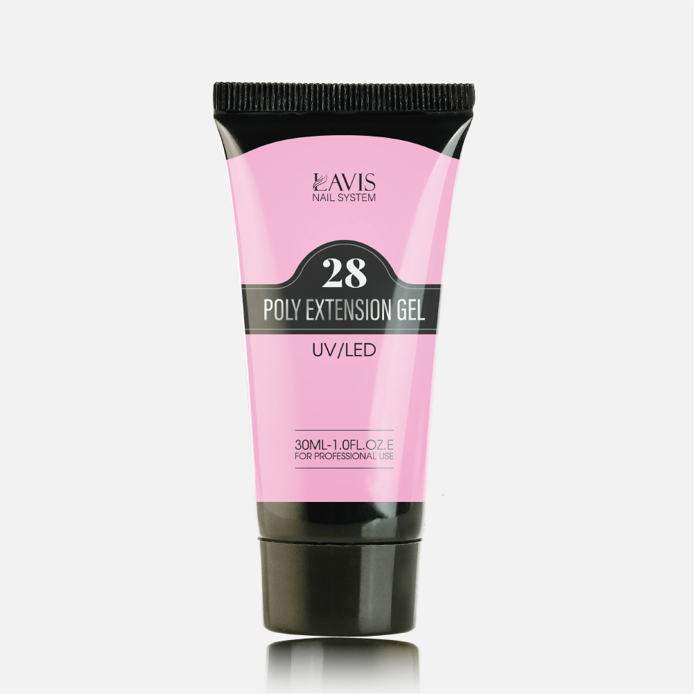 LAVIS NON STICKY NAIL EXTENSION POLY GEL 28 - DTK Nail Supply