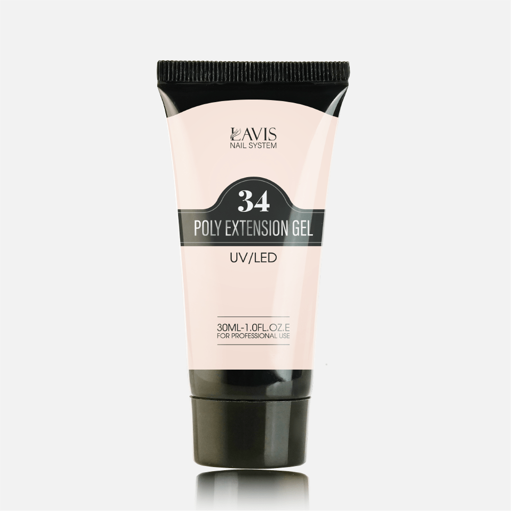 LAVIS NON STICKY NAIL EXTENSION POLY GEL 34