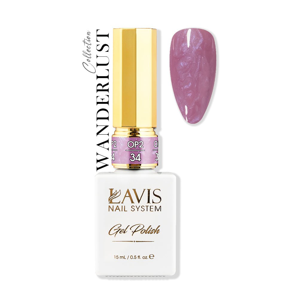 LAVIS OP2 - 34 - Gel Polish 0.5 oz - Lavis Wanderlust Collection - DTK Nail Supply