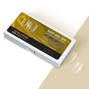 LAVIS Oval Short - 12 Sizes Clear - Soft Gel Tips - DTK Nail Supply