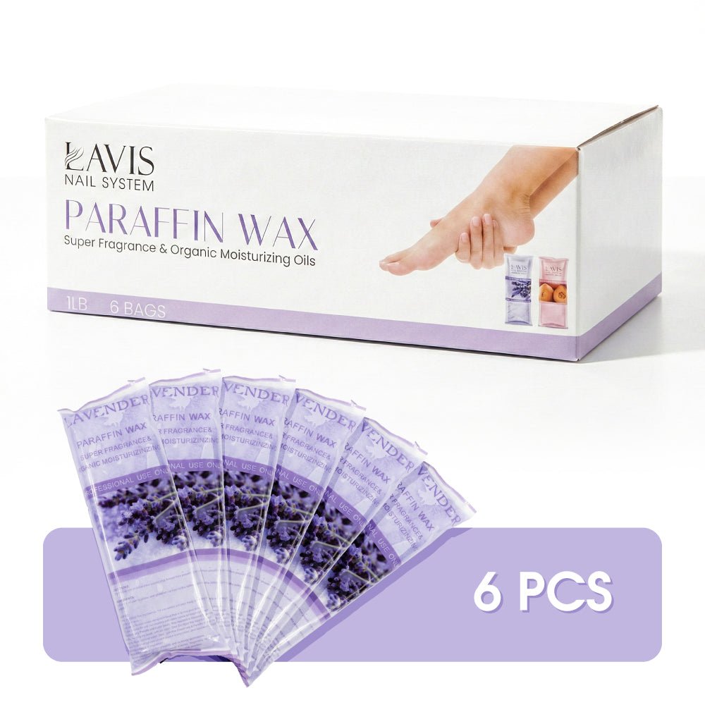 LAVIS Paraffin Wax Lavender 6Pcs/Box - DTK Nail Supply