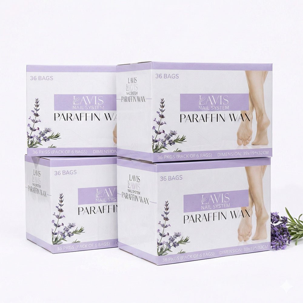 LAVIS Paraffin Wax Lavender Set 4 Box (36Pcs/Box) - DTK Nail Supply