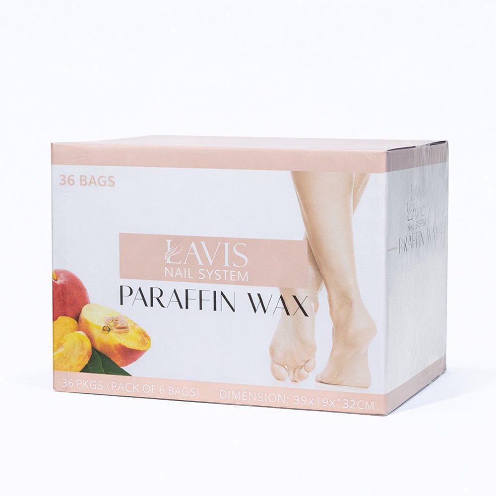LAVIS Paraffin Wax Peach 36Pcs/Box - DTK Nail Supply