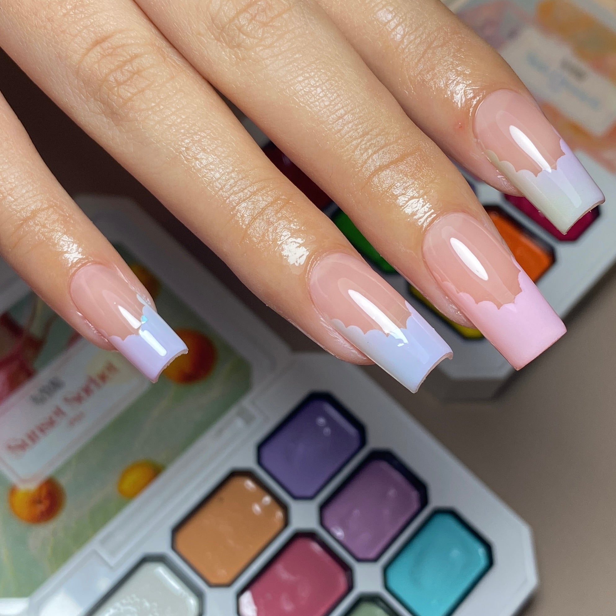 LAVIS Pat Pat Gel - Ombre Gel Palette - Painting Gel - DTK Nail Supply