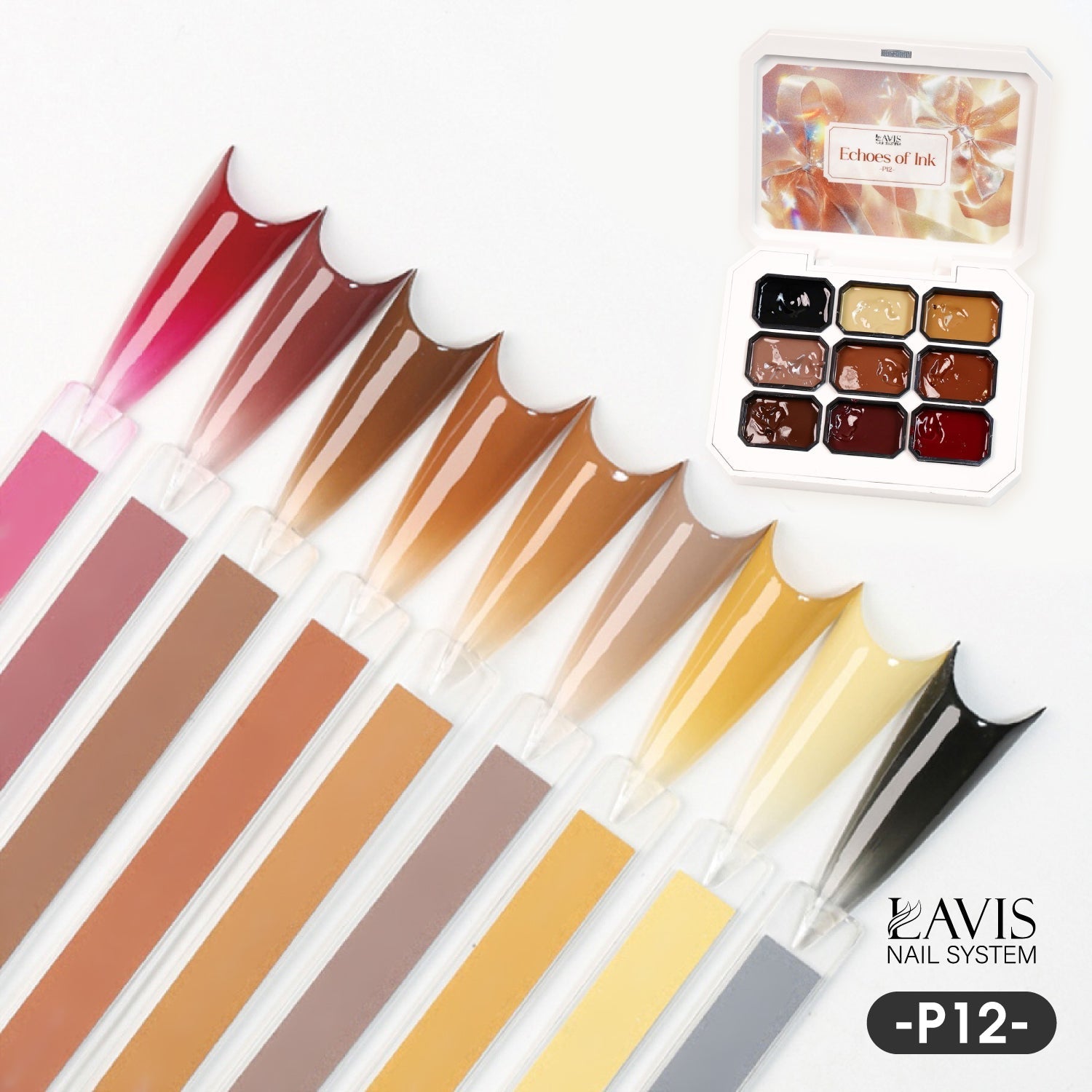 LAVIS Pat Pat Gel - Ombre Gel Palette - Painting Gel - DTK Nail Supply