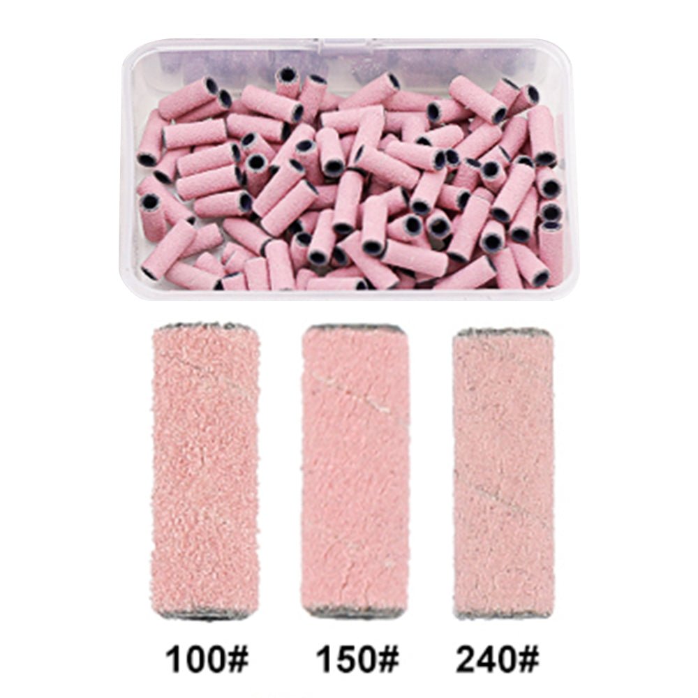 Lavis Pink Sanding Bands - Fine Sand 240 - DTK Nail Supply