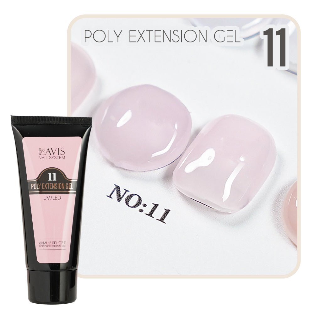 LAVIS Poly Extension Gel 11 UV/LED 60ml - DTK Nail Supply