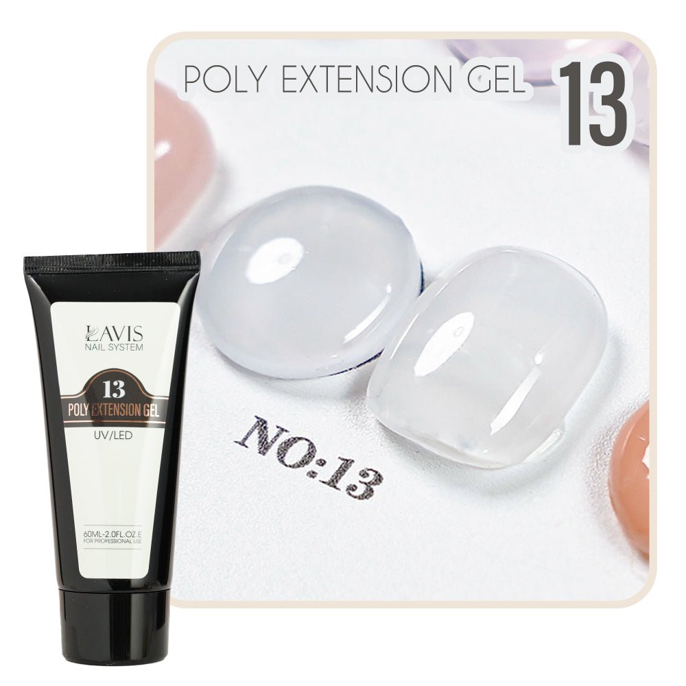 LAVIS Poly Extension Gel 13 UV/LED 60ml - DTK Nail Supply