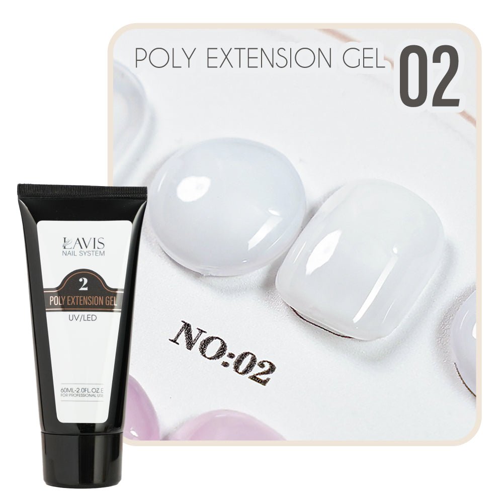 LAVIS Poly Extension Gel 2 UV/LED 60ml - DTK Nail Supply