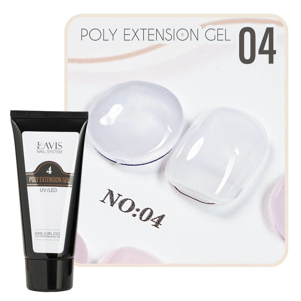 LAVIS Poly Extension Gel 4 UV/LED 60ml - DTK Nail Supply