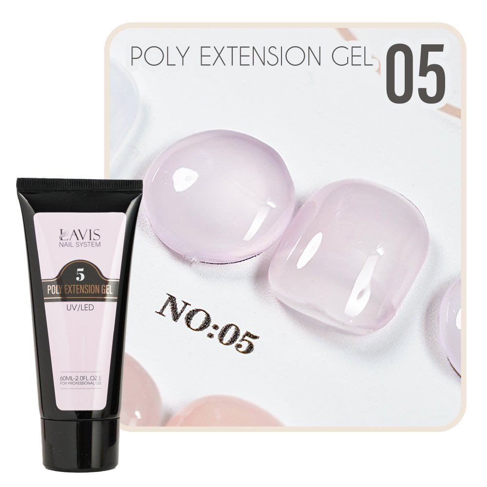 LAVIS Poly Extension Gel 5 UV/LED 60ml - DTK Nail Supply