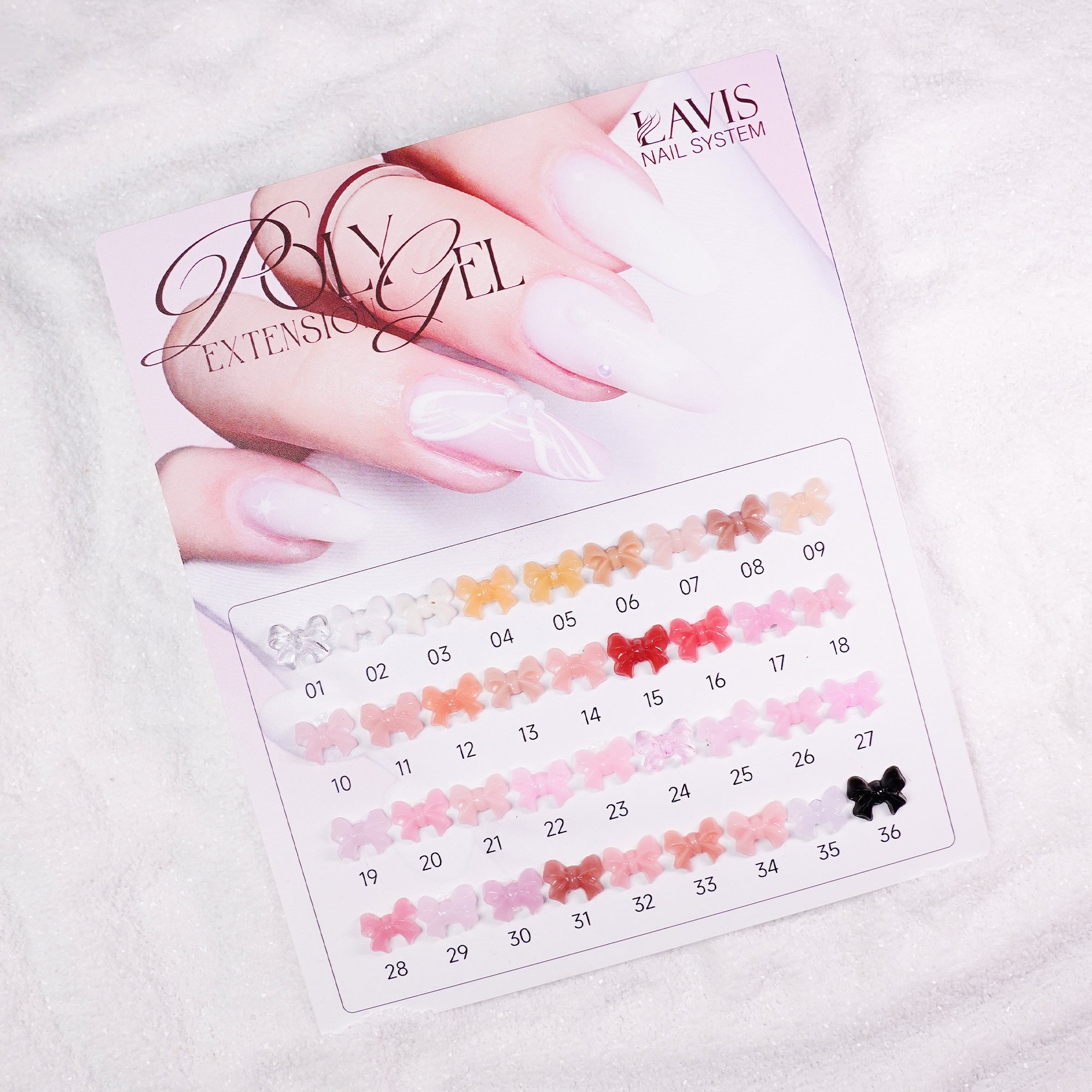 LAVIS Poly Extension Gel Set 36 Colors - DTK Nail Supply