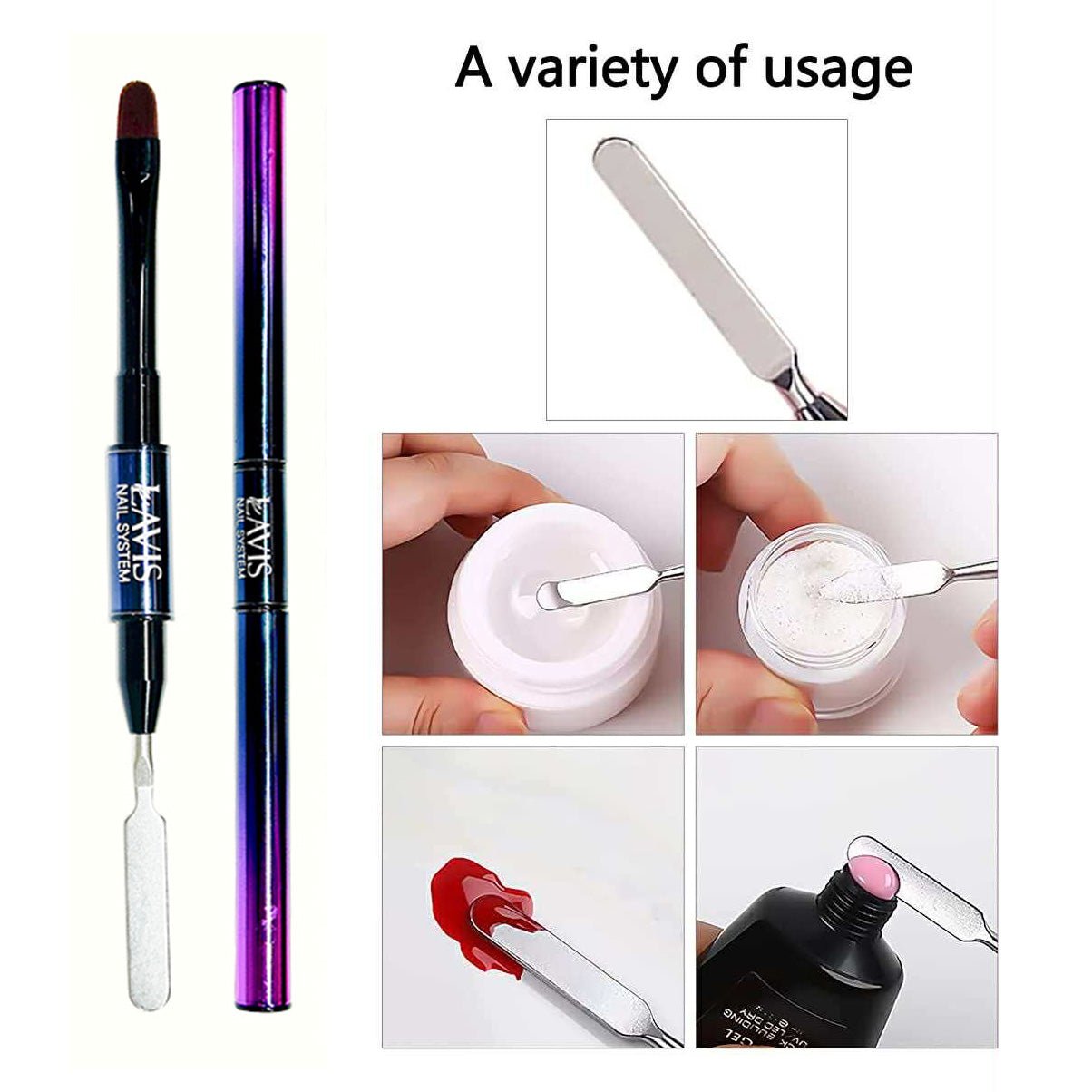 LAVIS Poly Gel Brush - DTK Nail Supply