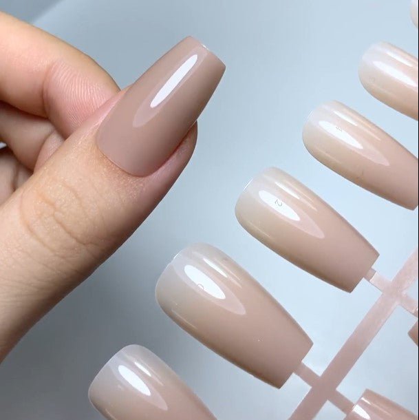 LAVIS Press On Pro - Coffin Medium Ombre Colors - DTK Nail Supply